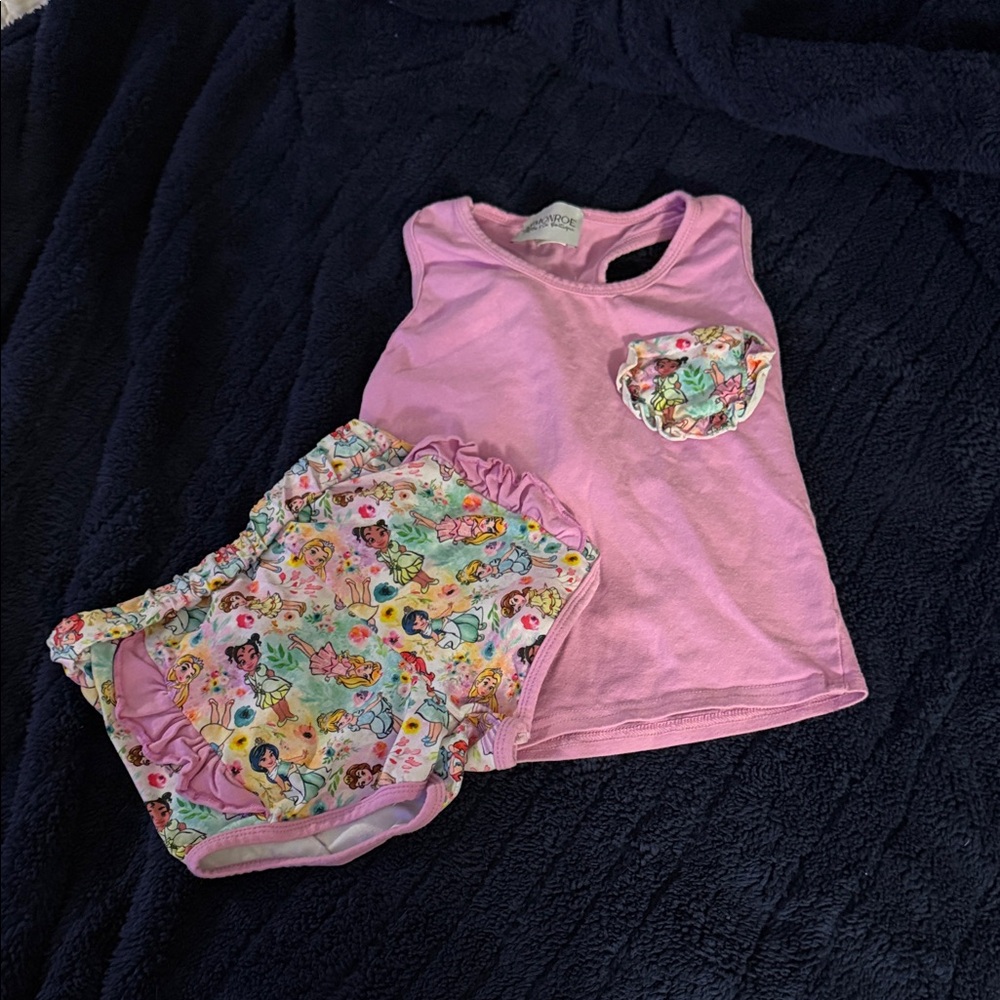 Disney Princess Pink Kids Matching Set